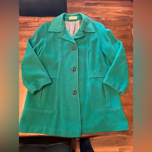 Woman’s Vintage Wool Herman Kay Jacket Coat Size Medium - Picture 1 of 4